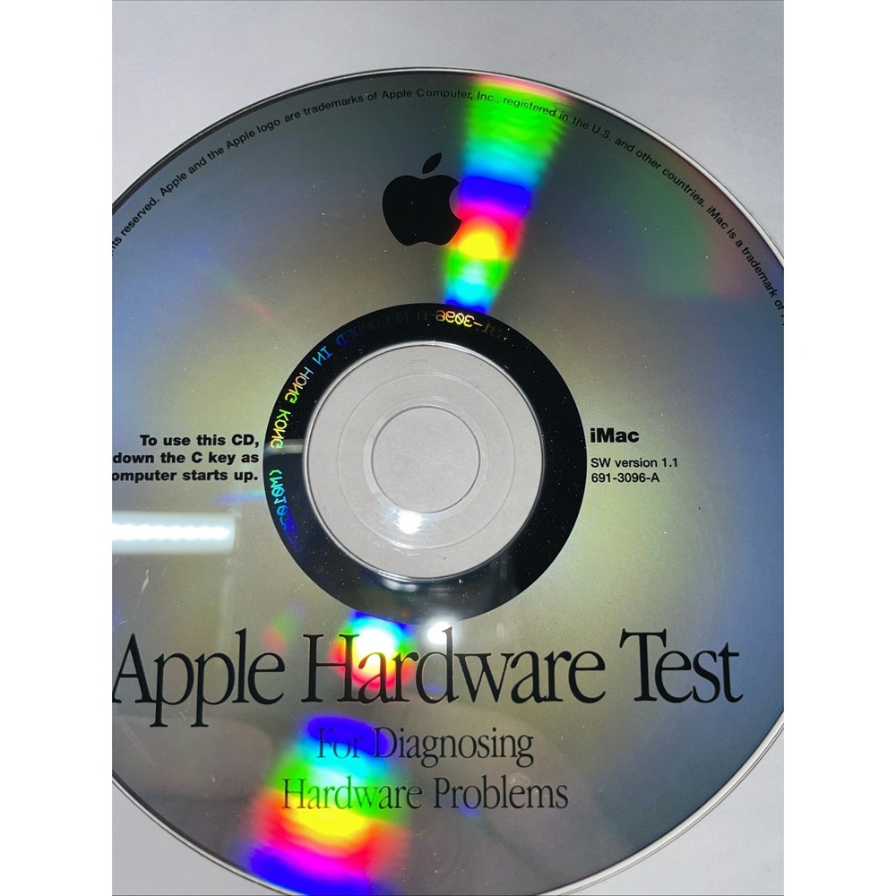 Apple Hardware Test‎ For Diagnosing Hardware Problems 2001 V1.1